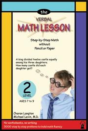 Cover of: The Verbal Math Lesson II: Step-by-Step Math Without Pencil or Paper