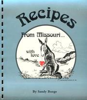 Front cover of Recipes from Missouri With Love by Unknown