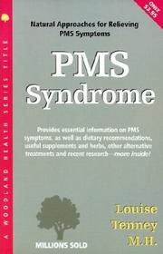 Cover of: PMS Syndrome by Louise Tenney