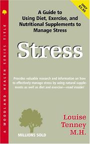 Cover of: Stress: A Nutritional Approach (Todays Health Series, No 5)