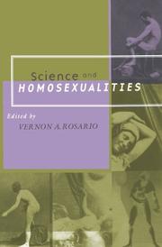 Cover of: Science and Homosexualities by edited by Vernon A. Rosario.