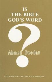 Cover of: Is the Bible God's Word?