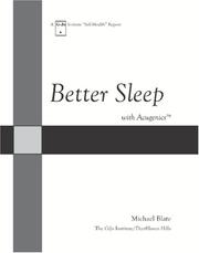 Cover of: Better Sleep with Acugenics