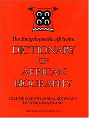 Cover of: Dictionary of African Biography: South Africa-Botswana Lesotho-Swaziland (Dictionary of African Biography)