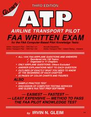 Cover of: ATP Airline Transport Pilot FAA Written Exam by Irvin N. Gleim