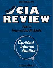 Cover of: CIA Review: Internal Audit Skills : Outlines & Study Guides, Problems & Solutions