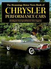 Cover of: The Hemmings Motor News Book of Chrysler by 