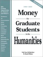 Cover of: Money for Graduate Students in the Humanities: 1998-2000 (Money for Graduate Students in the Arts and Humanities)