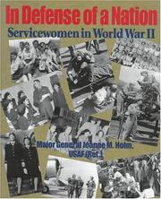 Cover of: In Defense of a Nation: Servicewomen in World War II