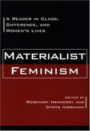 Cover of: Materialist feminism: a reader in class, difference, and women's lives