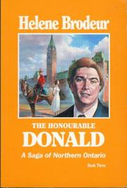 Cover of: Honorable Donald by Helene Brodeur