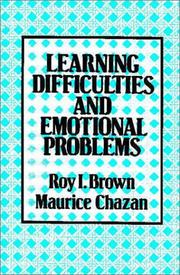 Cover of: Learning Difficulties and Emotional Problems