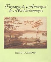 Cover of: Paysages De L'Amerique Du Nord Brittanique