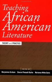 Cover of: Teaching African American Literature by M. Graham