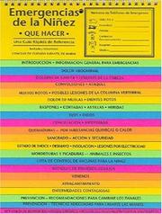 Cover of: Emergencias de la ninez: Que hacer-una guia rapida de referencia