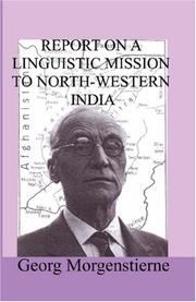 Cover of: Report on a Linguistic Mission to North-Western India by Georg Morgenstierne
