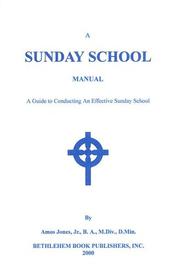 Cover of: A Sunday School Manual