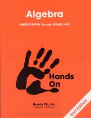 Cover of: Hands on Algebra Kindergarten through Grade Nine (105)