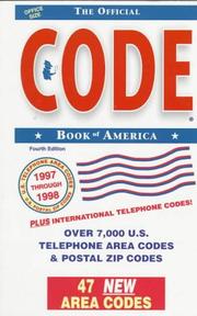 Cover of: The Code Book of America: 1997 Through 1998