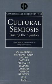 Cover of: Cultural semiosis: tracing the signifier