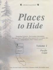Cover of: Places to Hide: Pacific Coast (Double Eagle Guides Series)