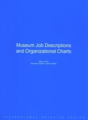 Cover of: Museum Job Descriptions and Organizational Charts (Professional Practice)