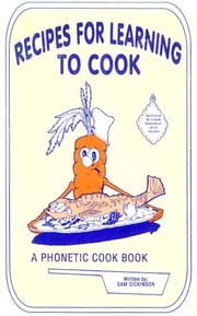 Cover of: Recipes for Learning to Cook | Sam Dickinson