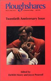 Front cover of Ploughshares Fall 1991 by Unknown