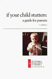 Cover of: If Your Child Stutters: A Guide for Parents