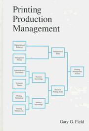 Cover of: Printing Production Management