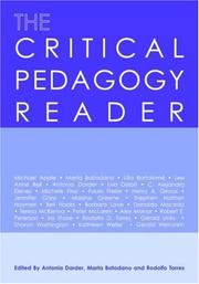 Cover of: The Critical Pedagogy Reader