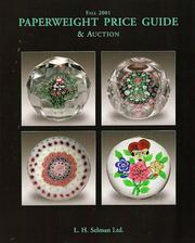 Cover of: Fall 2001 Paperweight Price Guide and Auction Catalogue