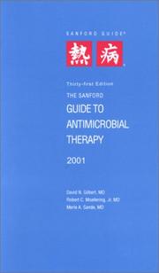 Cover of: Sanford Guide to Antimicrobial Therapy 2001 (Larger Edition, Spiral)