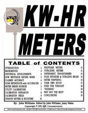 Cover of: KW-HR Meters