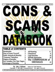 Cover of: Cons & Scams Databook