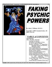 Cover of: Faking Psychic Powers by John J. Williams