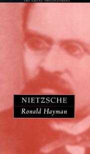Cover of: Nietzsche by Ronald Hayman