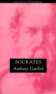 Cover of: Socrates: The Great Philosophers (The Great Philosophers Series) (Great Philosophers (Routledge (Firm)), 6.)