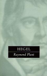 Hegel by Plant, Raymond.