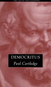Cover of: Democritus