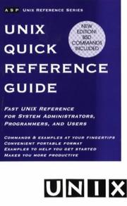 Cover of: Unix System V Quick Reference Guide