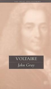 Cover of: Voltaire: The Great Philosophers (The Great Philosophers Series) (Great Philosophers (Routledge (Firm)))