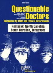 Cover of: Questionable Doctors by Sidney M. Wolfe, Alana Bame, Benita Marcus Adler