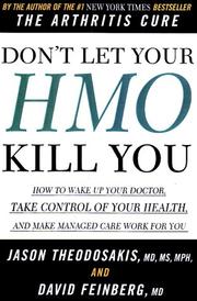 Cover of: Don't Let Your HMO Kill You  by Dr. Theodosakis