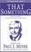 Cover of: That Something