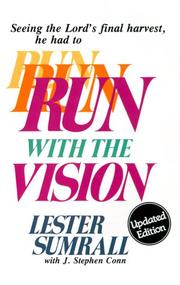Cover of: Run with the Vision by Lester Sumrall
