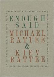 Cover of: Enough Said: A Poetry Dialogue Between Father & Son
