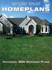Cover of: Single Level Home Plans | 