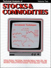 Cover of: Technical Analysis of Stocks & Commodities, Volume 2: Investment Techniques (1984 issues)