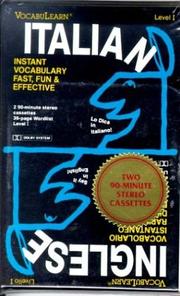 Cover of: Vocabulearn Italian/English Level 1 (2 Cassettes and Wordlist)